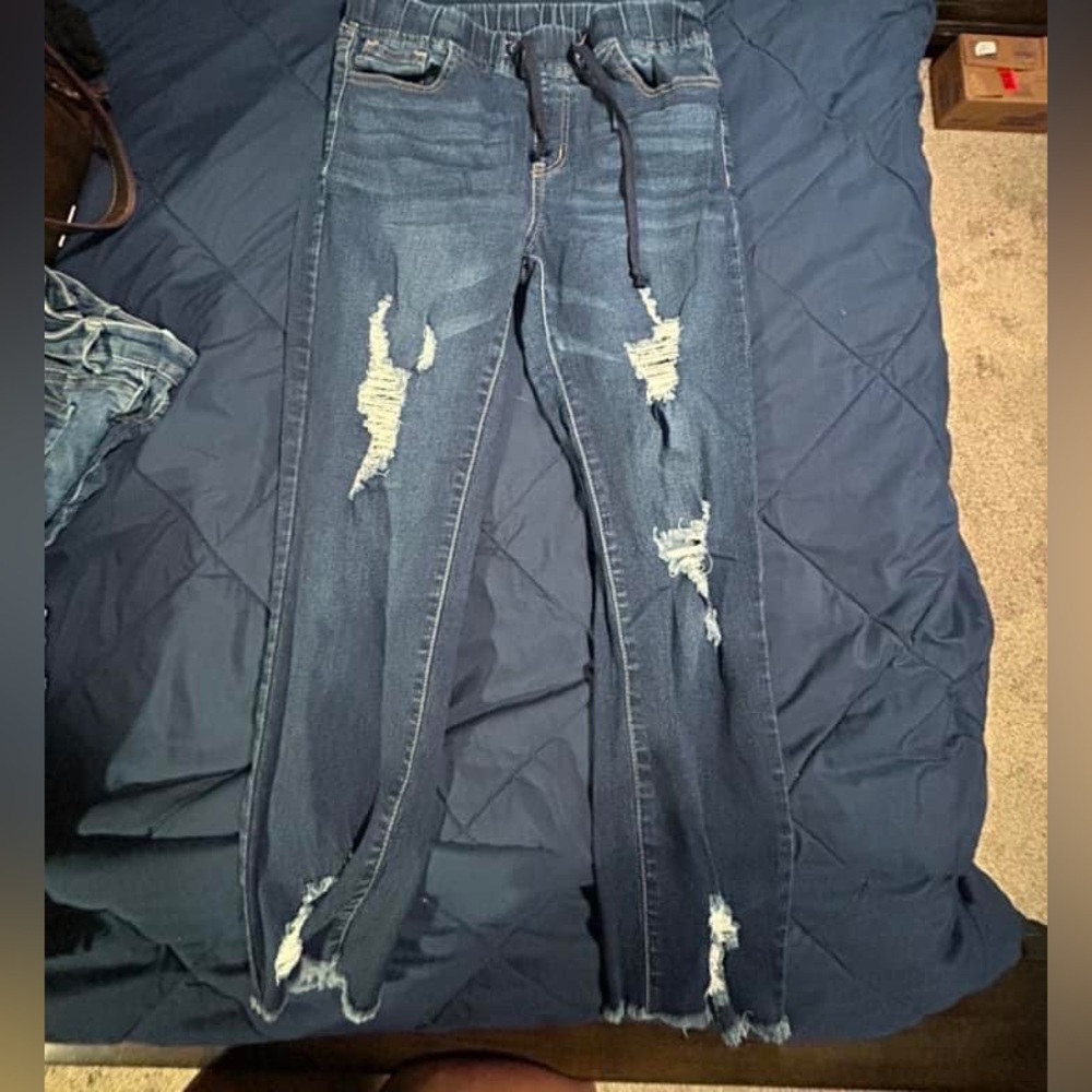 Denim capris